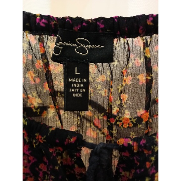 Jessica Simpson Tunic size Large sheer lined bodice - Picture 2 of 7